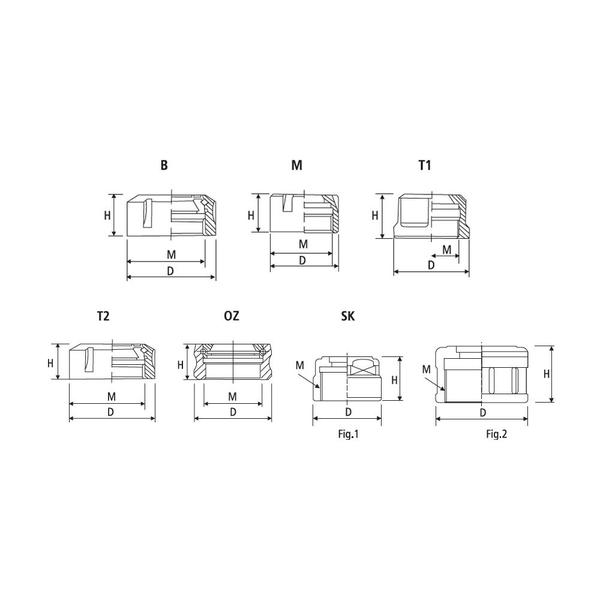 Imagem de Porca para Pinça ER40-T2 - Tipo com Ranhuras - M50x1.5