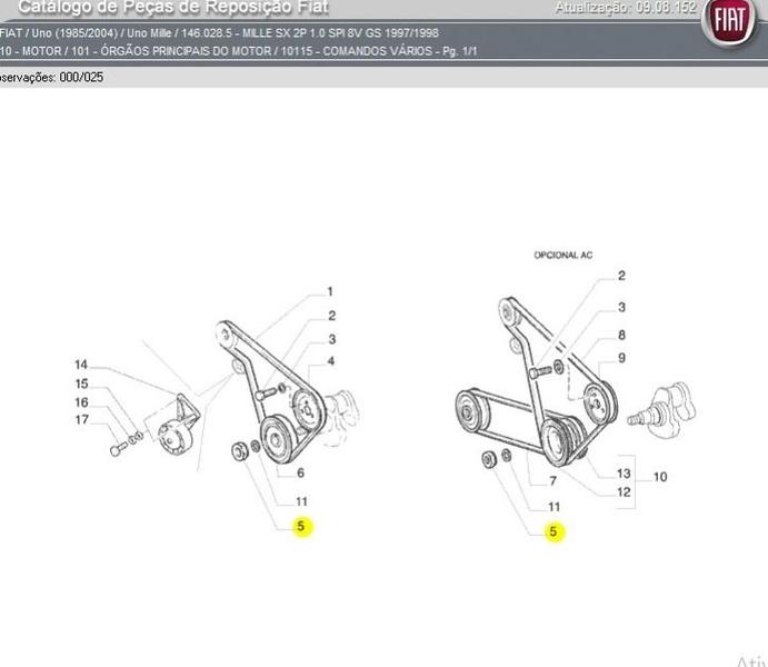 Imagem de Porca Polia Virabrequim Original Fiat Palio 46466849