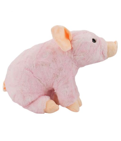 Imagem de Porco Rosa Sentado de Pelúcia 26cm