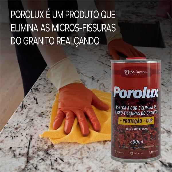 Porolux Bellinzoni + Proteção + Realça Cor Granito 500ml Kit C/ 3 Imagem de Porolux Bellinzoni + Proteção + Realça Cor Granito 500ml Kit C/ 3