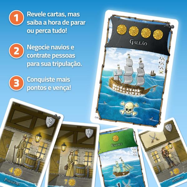 Imagem de Port Royal: A Caminho! - Jogo De Cartas Pocket - PaperGames