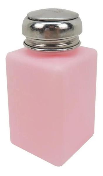 Imagem de Porta Acetona Com Dosador Manicure E Pedicure 200Ml - Rosa