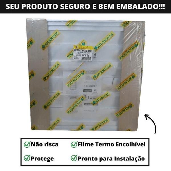 Imagem de Porta Alçapão Alumínio Branco Venezianas Ventiladas Linha