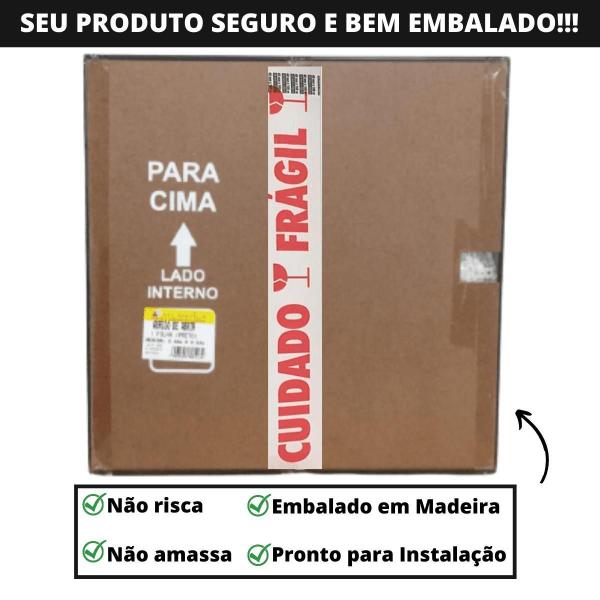 Imagem de Porta Alçapão Alumínio Preto Venezianas Ventiladas Linha