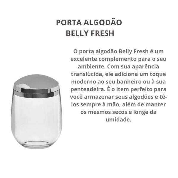 Imagem de Porta Algodão Cotonete Belly Fresh Banheiro Natural Ou