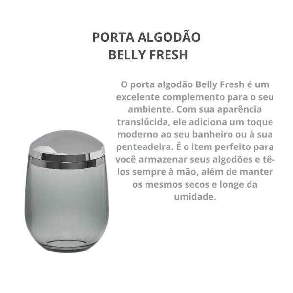 Imagem de Porta Algodão Cotonete Belly Fresh Banheiro Verde Salvia Ou