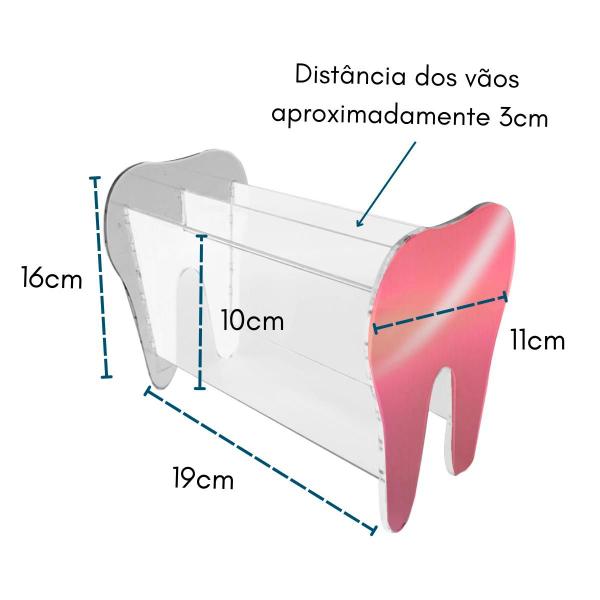 Imagem de Porta Alicate Dentista Acrílico Suporte Instrumentos Ortodonticos Organizar