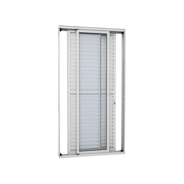 Porta Balcão 3 Folhas Moveis 2,10x1,20 Branca L.25 - RV PORTAS E JANELAS Imagem de Porta Balcão 3 Folhas Moveis 2,10x1,20 Branca L.25