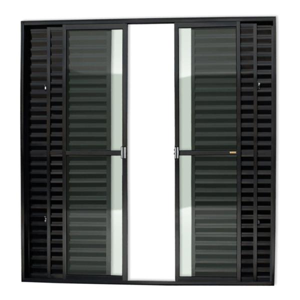 Imagem de Porta Balcão 6 Folhas Super 25 Vidro Liso 210cm x 240cm Brimak