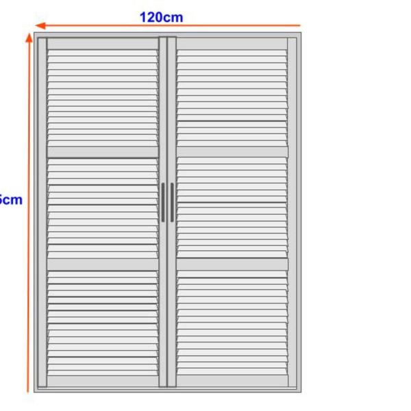 Imagem de Porta Balcão de Aço Laminada 215x120cm com Vidro Ideal Crv Esquadrias Branco