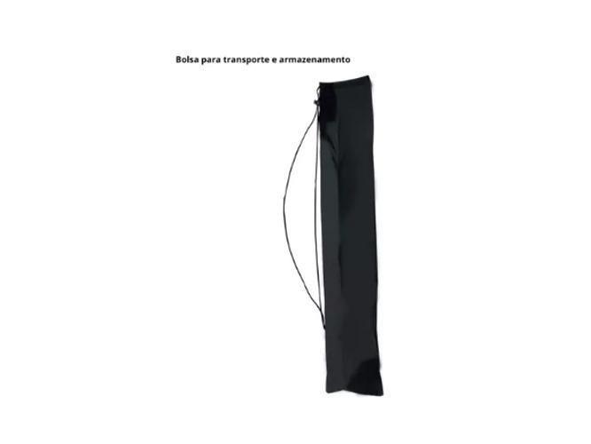 Imagem de Porta Banner Preto Pedestal Reforçado 2M Altura E Bolsa