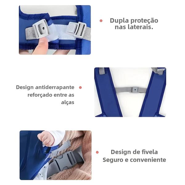 Imagem de Porta-Bebê Ergonômico Infantil - Sling, Mochila e Canguru (0-24 Meses)