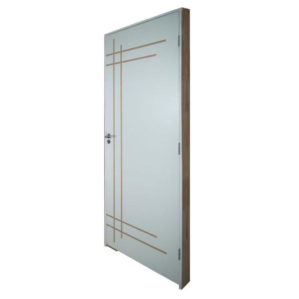 Imagem de Porta Belissima 9 Prime Batente 09 Cm Fechadura Stilo Externa 72 X 2,10 Lado Esquerdo Branco