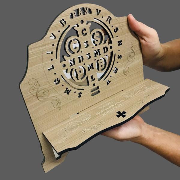 Porta Bíblia Medalha de São Bento Marfim - FORNECEDOR 6 Imagem de Porta Bíblia Medalha de São Bento Marfim