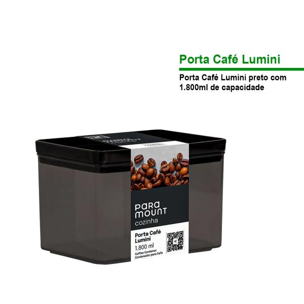 Imagem de Porta Café Pote Hermético Organizador Empilhavél 1.800 ml