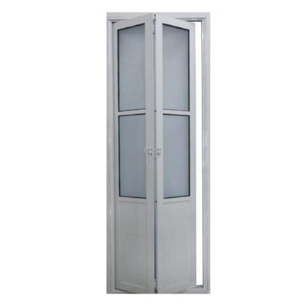 Imagem de Porta Camarão Lambril com Vidro 210 X 90cm Linha 25 Lado Esquerdo Branco