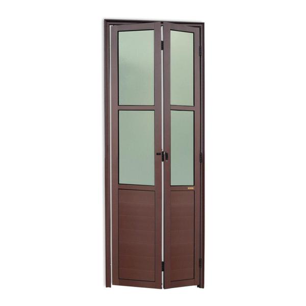 Imagem de Porta Camarao Meia Lambril Meia Vidrao Linha 25 Vidro Boreal 210cm x 70cm Brimak