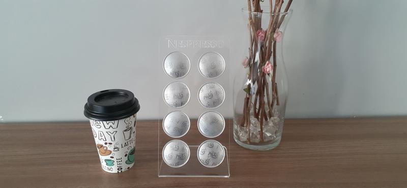 Imagem de Porta Cápsulas Nespresso - Acrílico - Suporte 8 Cápsulas  - Café