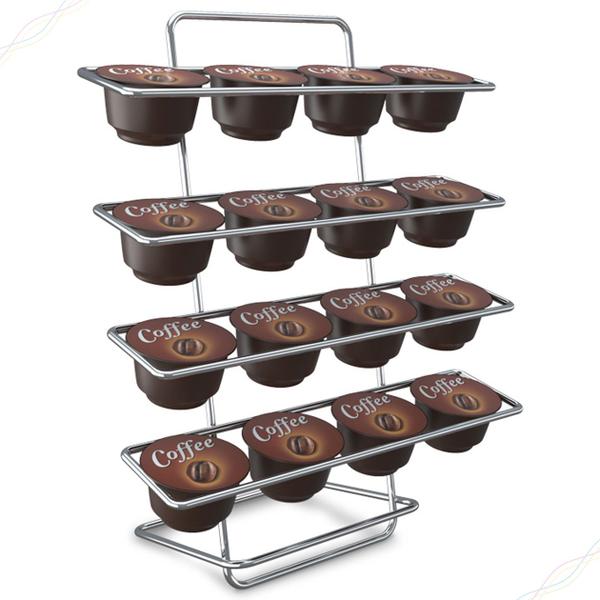 Imagem de Porta Cápsulas Suporte de Café 16 Cápsulas Dolce Gusto Organizador Cozinha Semelhantes