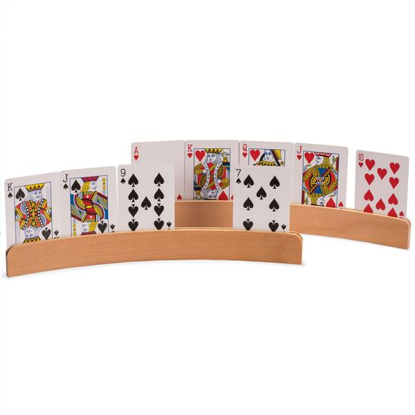 Imagem de Porta-cartas de baralho Yellow Mountain Panorama Wood Set 4