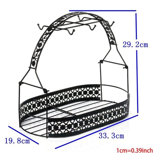 Imagem de Porta-Cestas de Ferro para Canecas e Copos - Organizador para Mesa, Armário ou Balcão