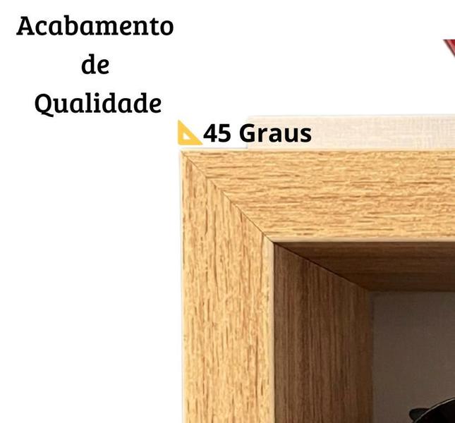 Imagem de Porta Chave de Parede MDF Organizador Com Suporte Para Carteira e Oculos