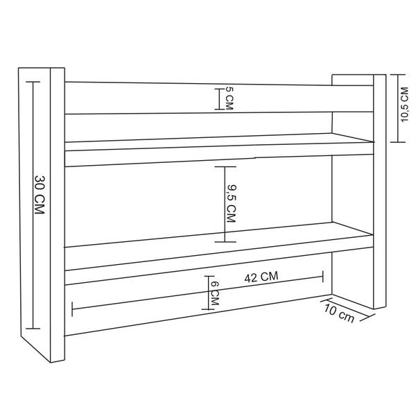 Imagem de Porta Chave Organizador Trovarelli Branco F031