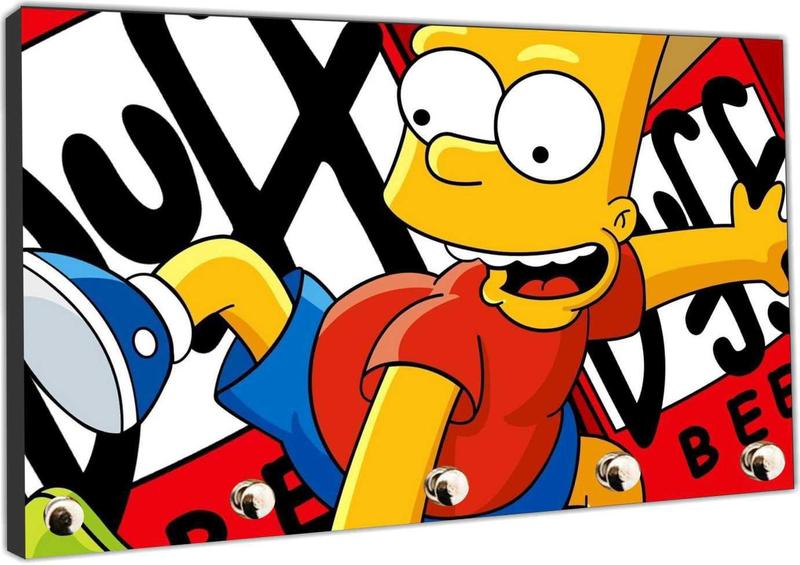 Imagem de Porta Chave Simpsons Família Bart Organizador Chaveiros