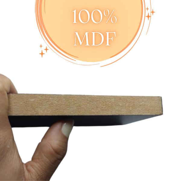 Porta chaves com prateleira de parede moderno Mdf Multiuso - DDS Móveis e Design Imagem de Porta chaves com prateleira de parede moderno Mdf Multiuso