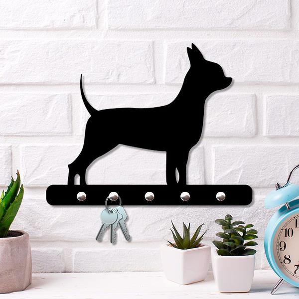 Imagem de Porta Chaves de Parede em Mdf 6 mm Pinscher PC507