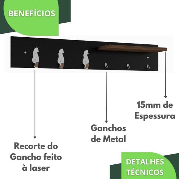 Imagem de Porta Chaves De Parede Porta Chaveiro Organizador P.M.G.C