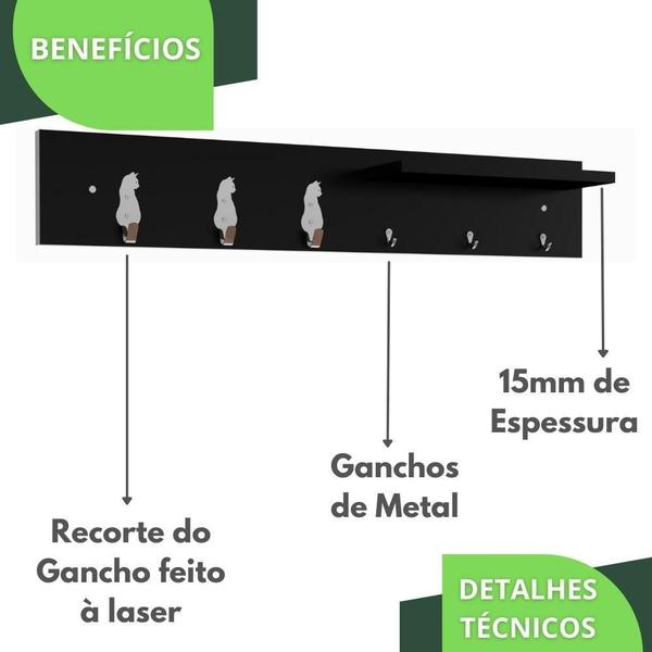 Imagem de Porta Chaves De Parede Porta Chaveiro Organizador P.P.G.C