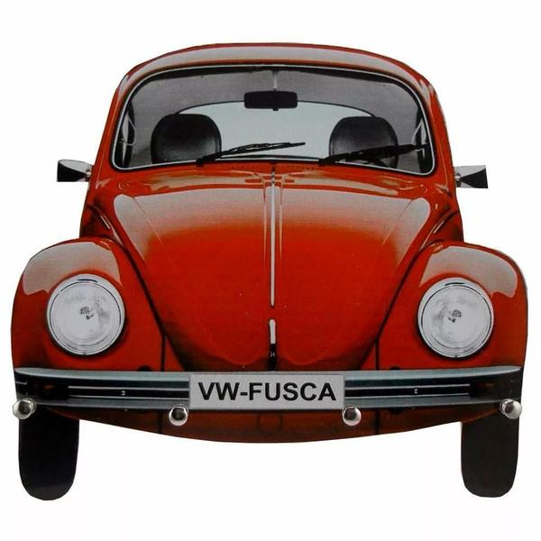 Imagem de Porta Chaves De Parede Retrô Decorativo Fusca Red