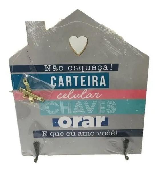 Imagem de Porta Chaves de Pendurar em MDF com 2 Ganchos FWB Ref.2120