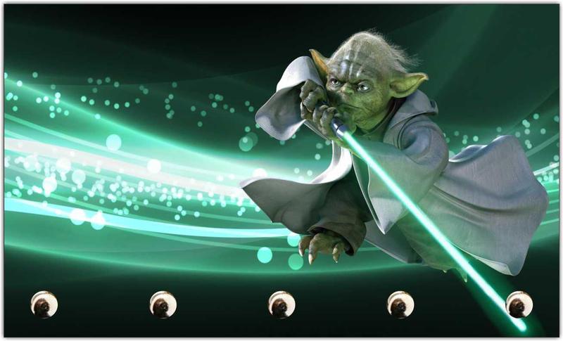 Imagem de Porta Chaves Star Wars Mestre Ioda Gedai Geek Organizador Chaveiro