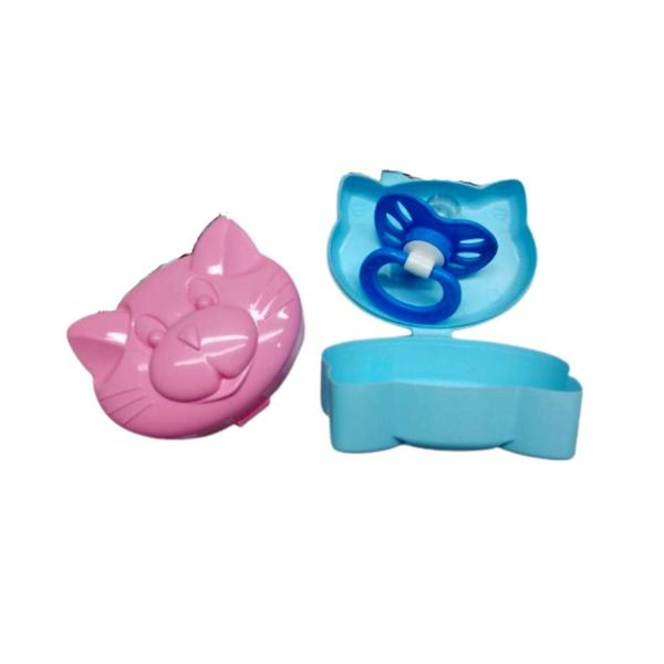 Imagem de Porta Chupeta de Plastico Gatinho Baby - Plastibaby