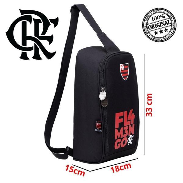 Imagem de Porta Chuteira Tênis Necessaire Alça Transversal Flamengo