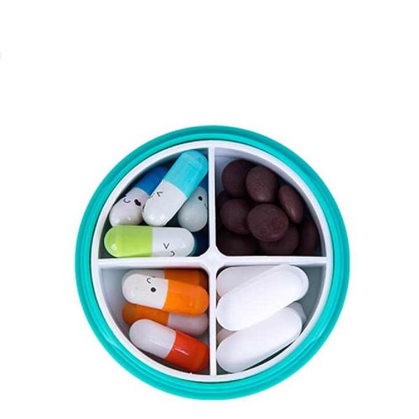 Imagem de Porta Comprimidos Organizador Medicamentos 4x Dia VERDE