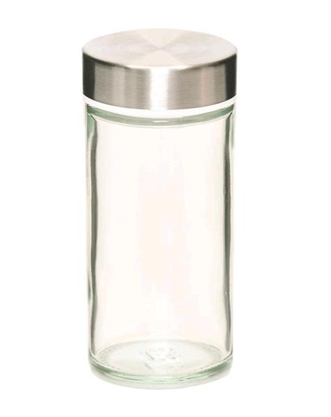 Imagem de Porta condimento tempero vidro tampa inox funcional 100ml qualidade e durabilidade