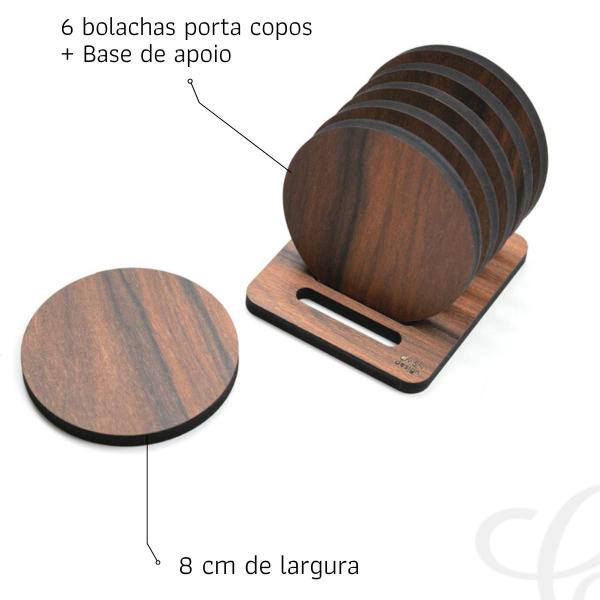 Imagem de Porta copo para mesa bolacha porta copo de cerveja chope