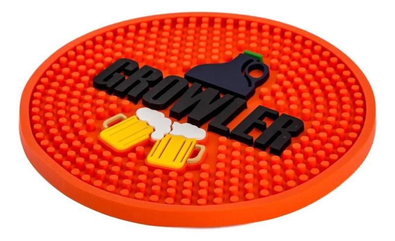 Imagem de Porta Copos Balde De Gelo Bar Mat Growler Laranja