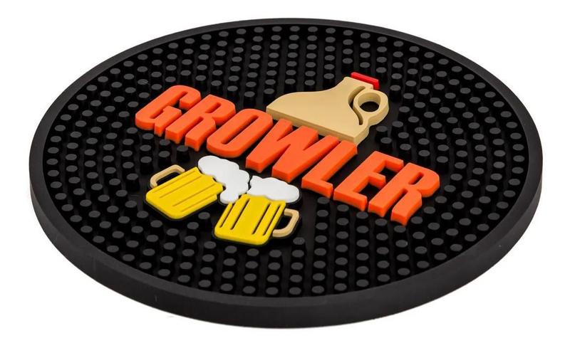 Imagem de Porta Copos Balde De Gelo Bar Mat Growler Preto