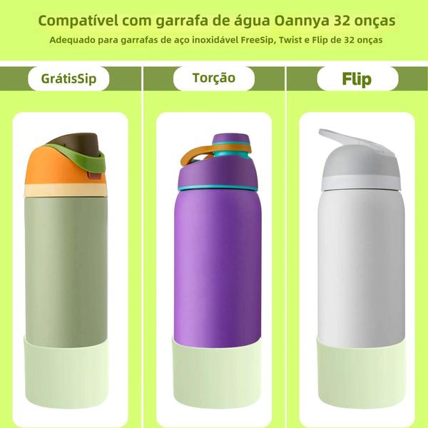 Imagem de Porta-Copos de Silicone Antiderrapante para Garrafa Owala (24oz, 32oz, 40oz)