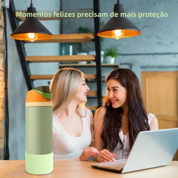 Imagem de Porta-Copos de Silicone Antiderrapante para Garrafa Owala (24oz, 32oz, 40oz)