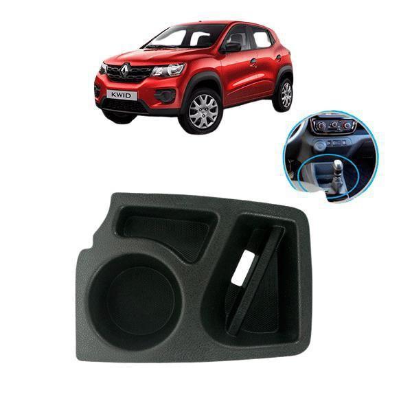 Imagem de Porta Copos Treco Objetos Console Renault Kwid Todos Preto