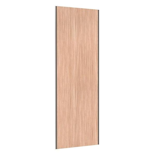 Porta Correr Closet 80cm, Puxador Champagne, Ferragem Cumaru - KIT Imagem de Porta Correr Closet 80cm, Puxador Champagne, Ferragem Cumaru