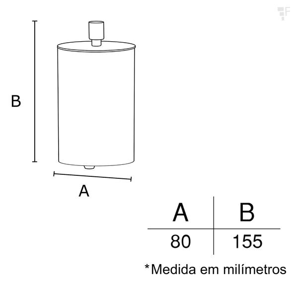 Imagem de Porta Cotonete - Redondo - Cromado