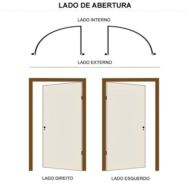 Imagem de Porta de Alumínio Branco de Cozinha Basculante CMC Modular - Lado Direito - 2.10 (A) x 0.90 (L)