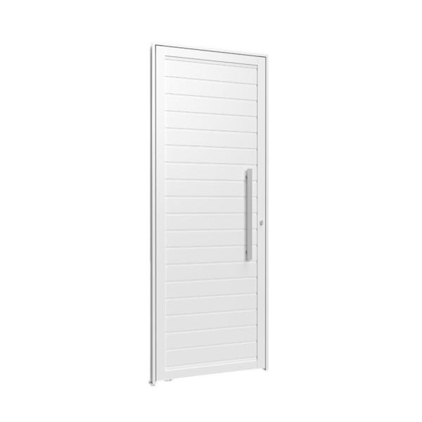 Imagem de Porta de Aluminio Lambri Social 210x95cm com Puxador Branco