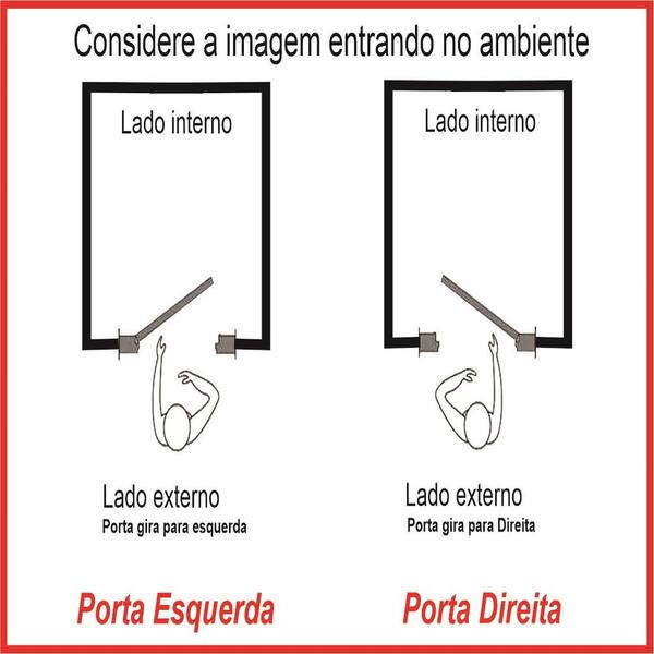 Imagem de Porta de Alumínio Lambril Branco com Puxador e Friso Linha 30 - DC